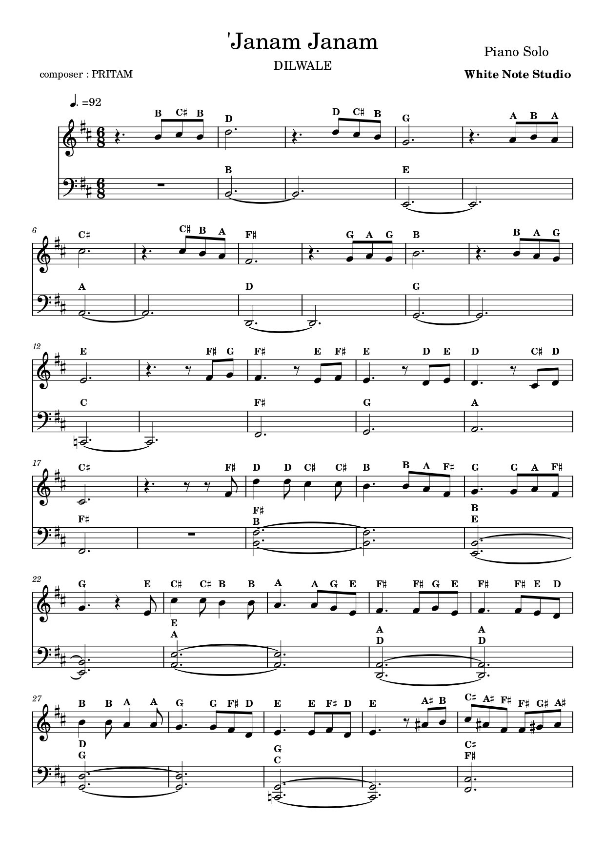 Song Name 2 Sheet Music Preview
